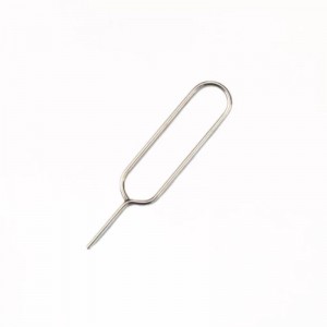 Wire forming spring pin for telephone SIM card